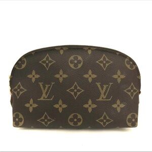 Authentic Louis Vuitton Monogram Cosmetic Pouch - Brown/Tan